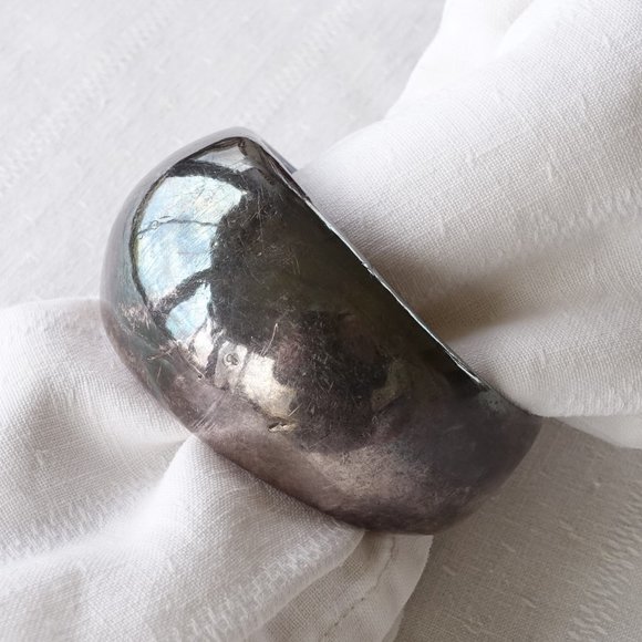 David Varsano 79g Chunky Sterling Electroform Bracelet 60s Mod - Picture 2 of 15